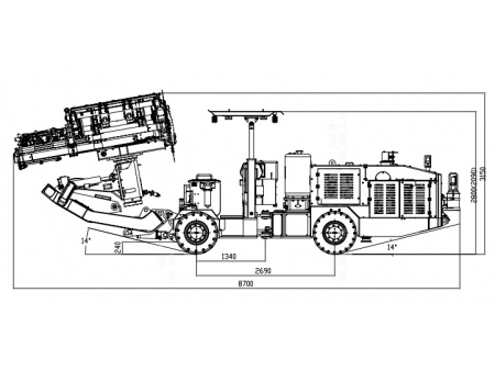 Hydraulic Drilling Jumbo, CYTC70  (for Mining Production)