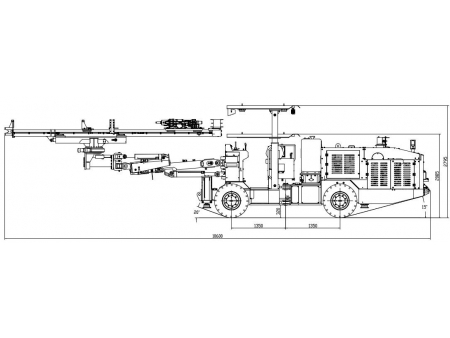 Hydraulic Drilling Jumbos, CYTJ45A(HT82)  (for Tunelling and Cavern Excavation)