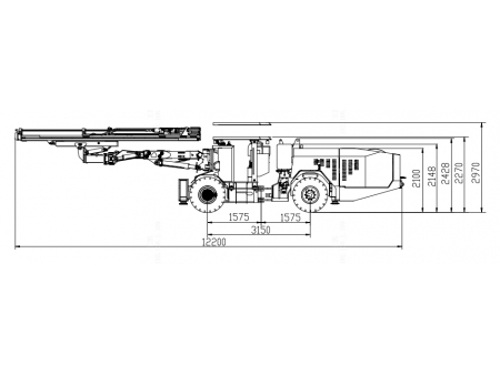 Hydraulic Drilling Jumbo with Two Booms, CYTJ45-2