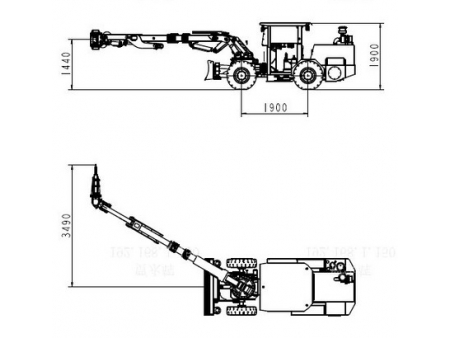 Underground Scaler, XMPYT56.5/32  (Mine Scaling Machine)