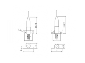 1550nm 1mw-4mw FP Laser Diode Receptacle