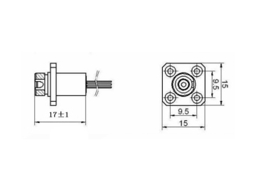 Receptacle Laser Diode Module Plug in Type