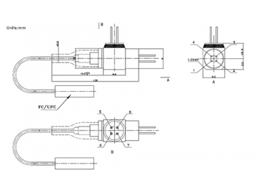 WDM Combo Double Laser Module 1310nm FP/850nm VCSEL