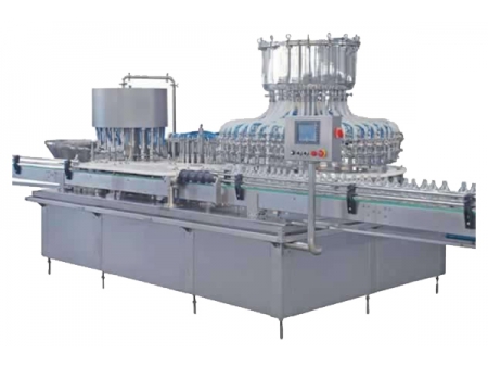 Liquid Filling, Nitrogen Filling and Stoppering Machine