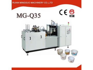 Single PE Coated Paper Cup Forming Machine MG-Q12