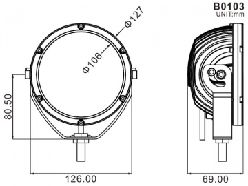 LED Driving Light B0103