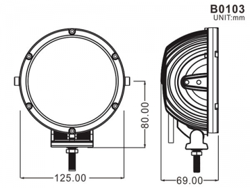 LED Driving Light B0103