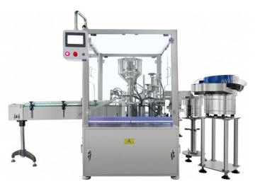 Volumetric Filling Line with Capping Machine, Eyeliner Packaging