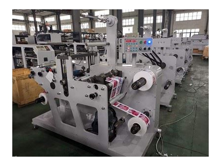 Label Slitting Machine with Rotary Die-cutting Station