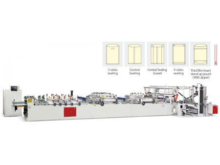 Heavy Duty Multifunctional Laminated Pouch Bag Making Machine, 600C CS