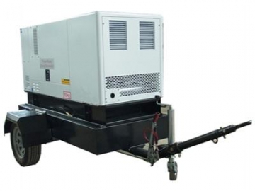 Mobile Diesel Generator, Trailer Mounted Industrial Generator, Towable Generator