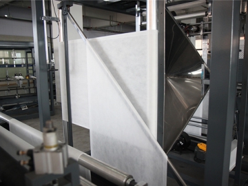 Fully Automatic Non-woven Box Type Bag with Handle Making Machine, WFB-BT600