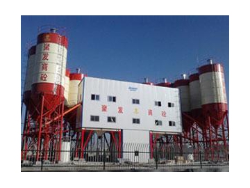 K Series Central Mix Batch Plant with Top Mounted Cement Silo