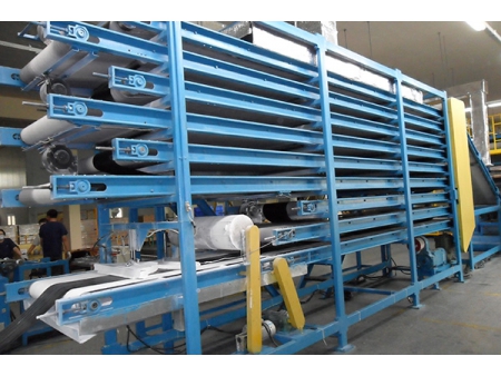 Chain Belt Multilayer Rubber Sheet Cooling Machine