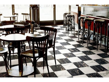 Italian Portoro Marble Tile  (Floor Ceramic Tile, Wall Ceramic Tile, Classic Interior and Exterior Tile)