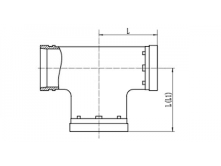 Grooved Piping System Bullhead Tee