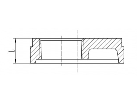 Eccentric Hole Grooved Pipe End Cap