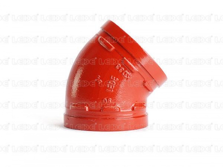 45 Degree Grooved Pipe Elbow Fittings