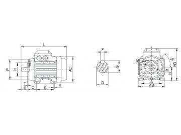 YS Series AC Induction Motor, Asynchronous Motor