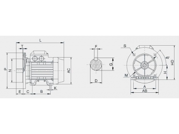 YE2 Series AC Induction Motor, Asynchronous Motor