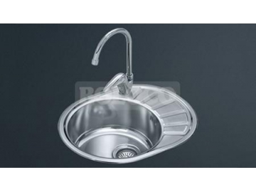 BL-904 Stainless Steel Drainboard Single Bowl Kitchen Sink