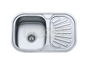 BL-881 Stainless Steel Single Bowl Kitchen Sink with Drainboard
