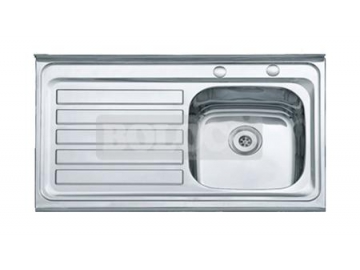 BL-961L/R Topmount Single Bowl Stainless Steel Kitchen Sink