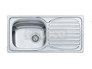BL-906B Single Bowl Topmount Stainless Steel Kitchen Sink