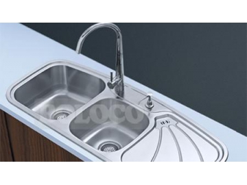 BL-911L Stainless Steel Double Bowl Kitchen Sink