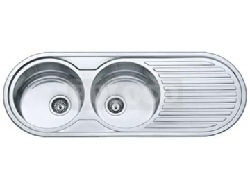 BL-829 Stainless Steel Double Bowl Kitchen Sink
