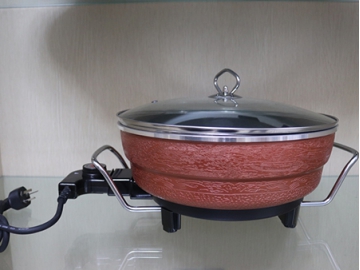 Electric Skillet Round Cooking Pot