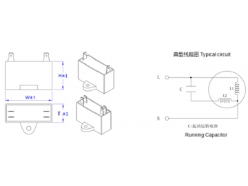 CBB61 Motor Run Capacitor(Metallized Polypropylene Film)