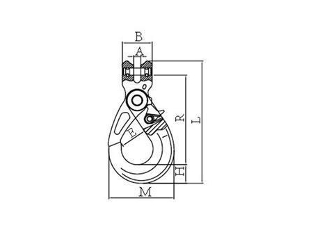 Alloy Steel Clevis Self Locking Hook