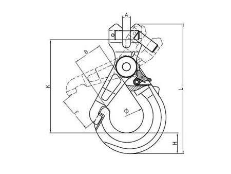 G100 Clevis Self Locking Hook