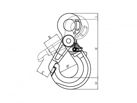 G100 Eye Self Locking Hook