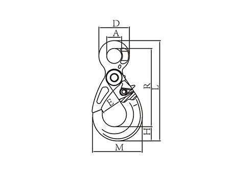 Alloy Steel Self Locking Eye Hook
