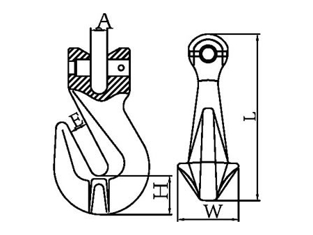 G80 Alloy Steel Clevis Grab Hook