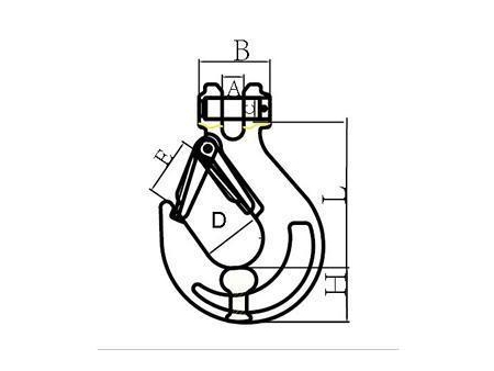 SLR012 Alloy Steel Clevis Sling Hook