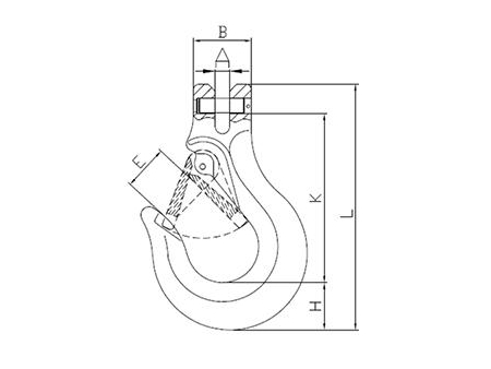 SLR014 Alloy Steel Clevis Sling Hook
