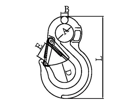 G80 EYE Sling Hook with Cast Latch