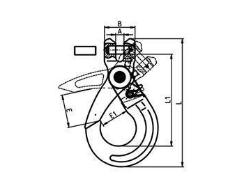 Alloy Steel Self Locking Eye Hook