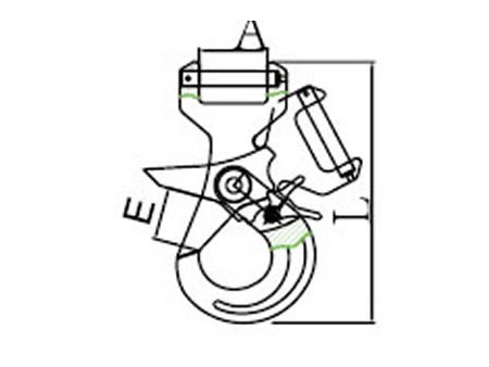 G80 Long Clevis Selflock for Web Sling