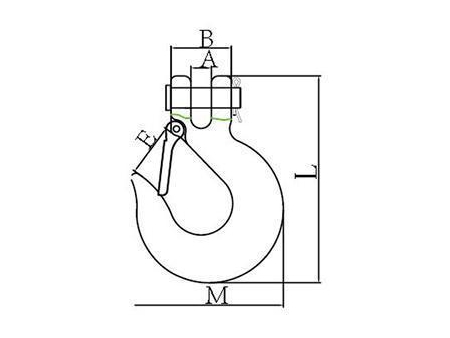 Alloy and Carbon Steel Clevis Slip Hook with Latch