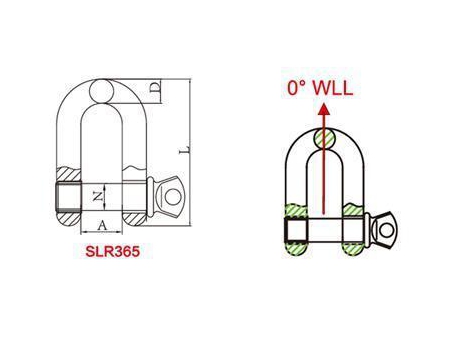 High Strength Forged D Shackle