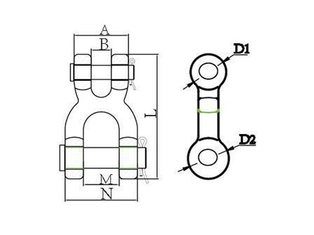 Alloy Steel Double Clevis Link