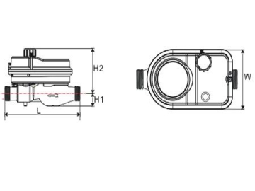 LXSW Wireless Multi-jet Cold Water Meter