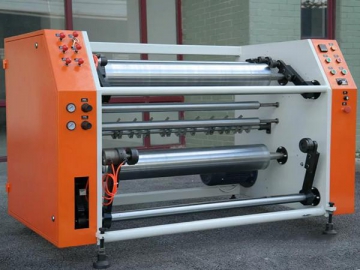 Semi-automatic Pre-stretch Film Slitter Rewinder