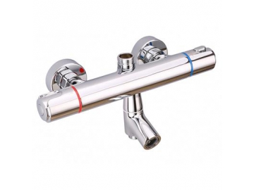 Chrome Thermostatic Mixer Shower Valve with (for Stainless Steel Pipe Shower System)