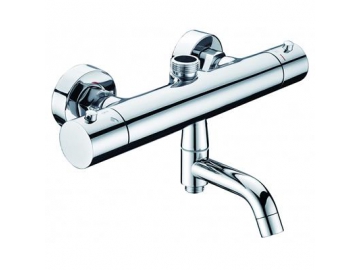 Chrome Thermostatic Mixer Shower Valve with (for Stainless Steel Pipe Shower System)