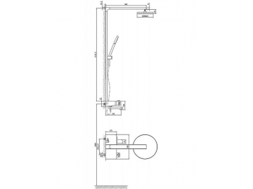 Exposed Thermostatic Shower Valve, HL6965B